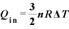\displaystyle \bm{Q}_{\bm{\mathrm{i}}\bm{\mathrm{n}}}=\frac{\bm{3}}{\bm{2}}\bm{n}\bm{R}\mathbf{\Delta} \bm{T}